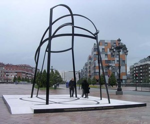 monumento en oviedo realizacion de grabacion e  incrustacion en base de letras en bronce