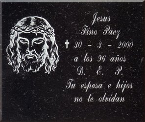 Grabación tallado Jesus