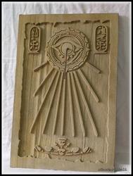reloj de sol mod egipto en arenisca teka