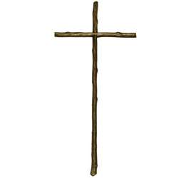 Cruz simples bronce