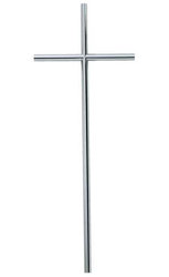 cruz redonda de acero inox