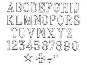 letra acero inox de troquel