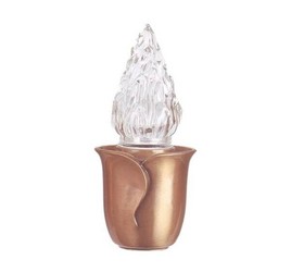 portavelas de bronce electricos o con velas